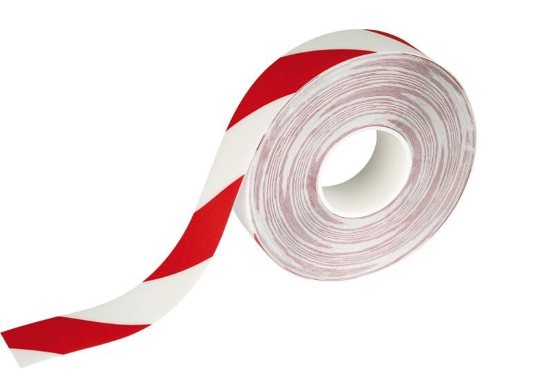 DURABLE Floor Marking Tape DURALINE Red, White 50 mm (W) x 30 m (L) PVC (Polyvinyl Chloride)