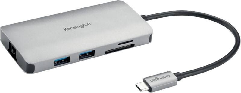 Kensington UH1400P USB-C 8-in-1 Mobile Hub K33820WW Silver
