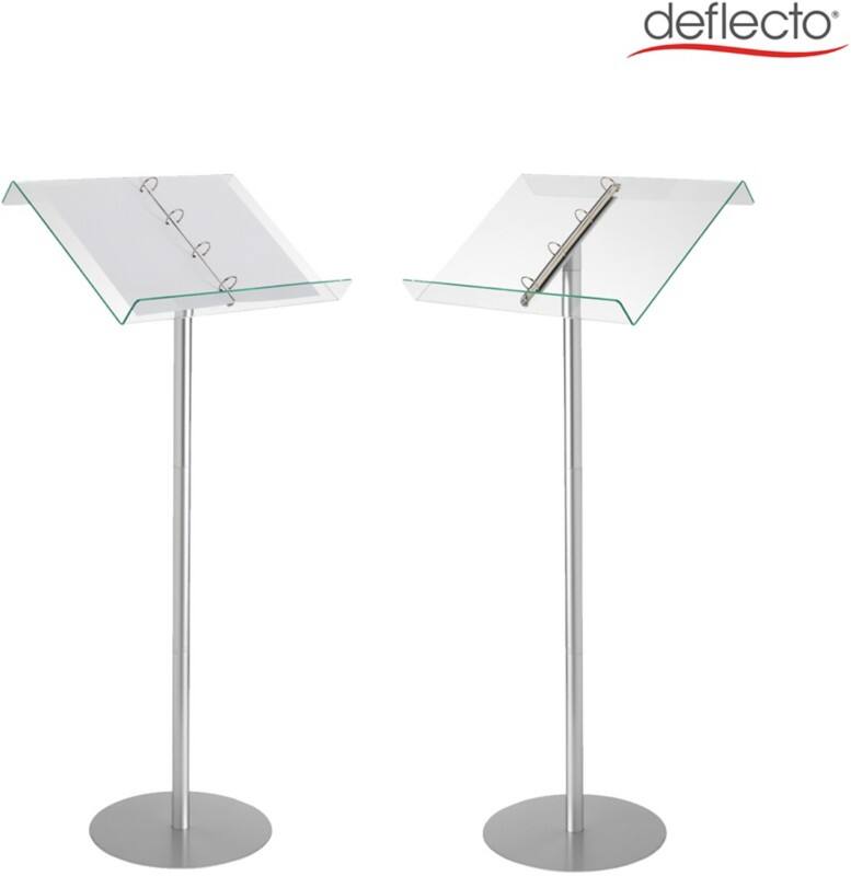 Deflecto Lectern Metal Silver