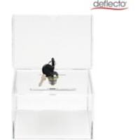 Deflecto Suggestion Box Retangle 16.5 (W) x 13.5 (D) x 20.5 (H) cm Transparent Lockable