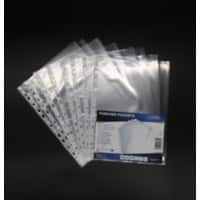 Punched Pockets A4 Clear Transparent 55 microns PP (Polypropylene) Pack of 100