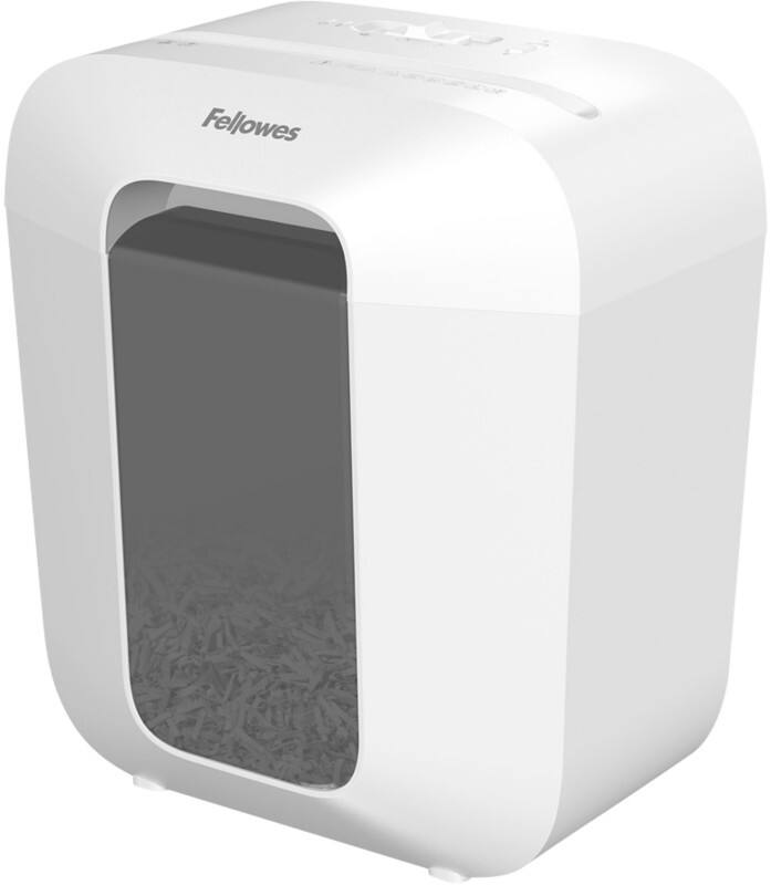 Fellowes Shredder 6 Sheets Cross Cut Security Level P-4, T-4 11.5 L LX25