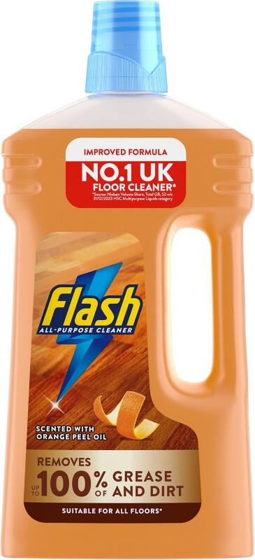 Flash Wood Multipurpose Cleaner Liquid Orange 1 L