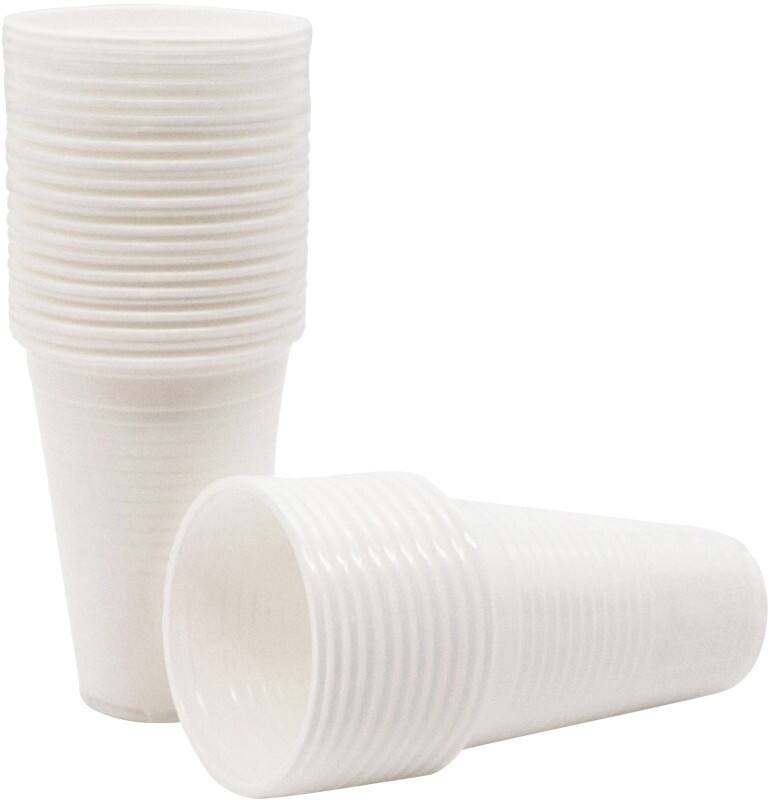 Disposable Cups PP (Polypropylene) 200 ml White 92 mm Pack of 100