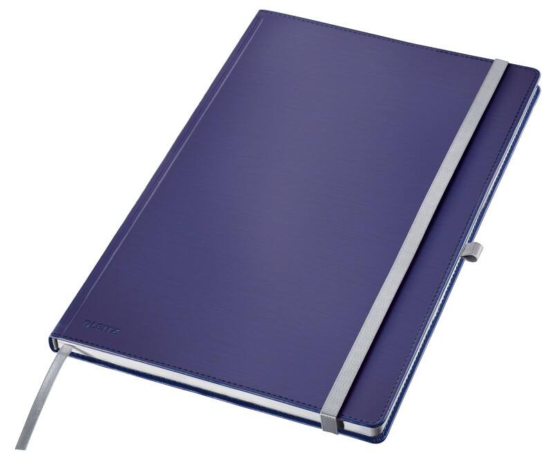 Leitz Style Notebook A4 ruled with hardcover 44751069 160 Pages 80 sheets Blue