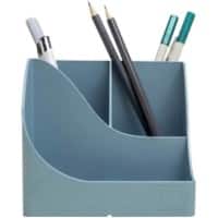 Exacompta AutentiK Pen Holder 5 Compartments Plastic Blue, Grey  