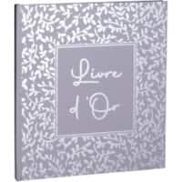Exacompta AutentiK Visitors Book Blue, Grey 140 Pages 47365E  