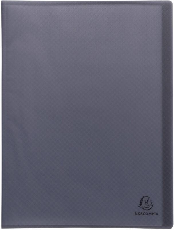 Exacompta Opak Display Book 20 Pockets A4 Black  