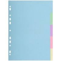 Exacompta Forever Blank Dividers  Assorted 5 Part 170 gsm Cardboard 2605E  