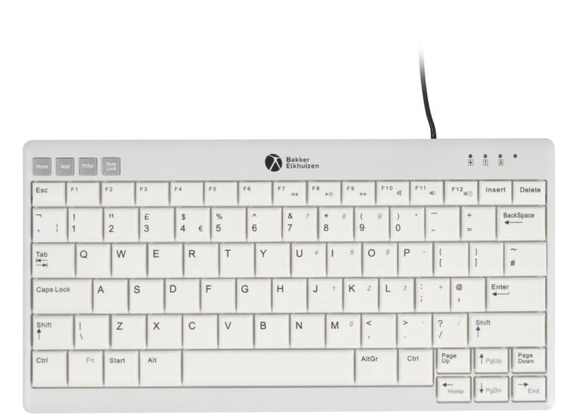 BakkerElkhuizen Keyboard Wired QWERTY (GB) Grey BNEU950V2UK