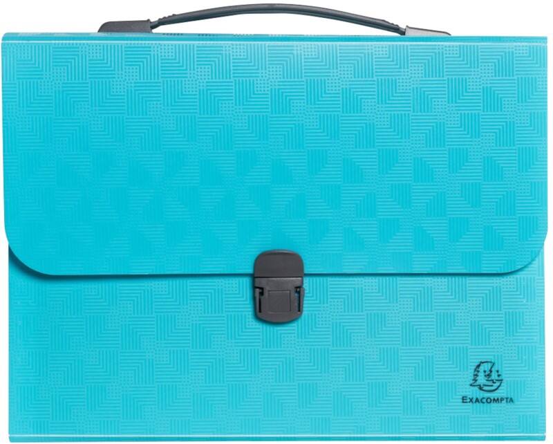 Exacompta Pop'N Co Multipart File A4 PP (Polypropylene) Blank Cyan 55699E  