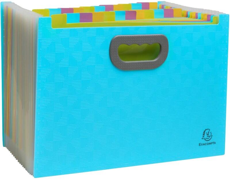 Exacompta Pop'N Co Multipart File A4 PP (Polypropylene) Blank Cyan 55199E  