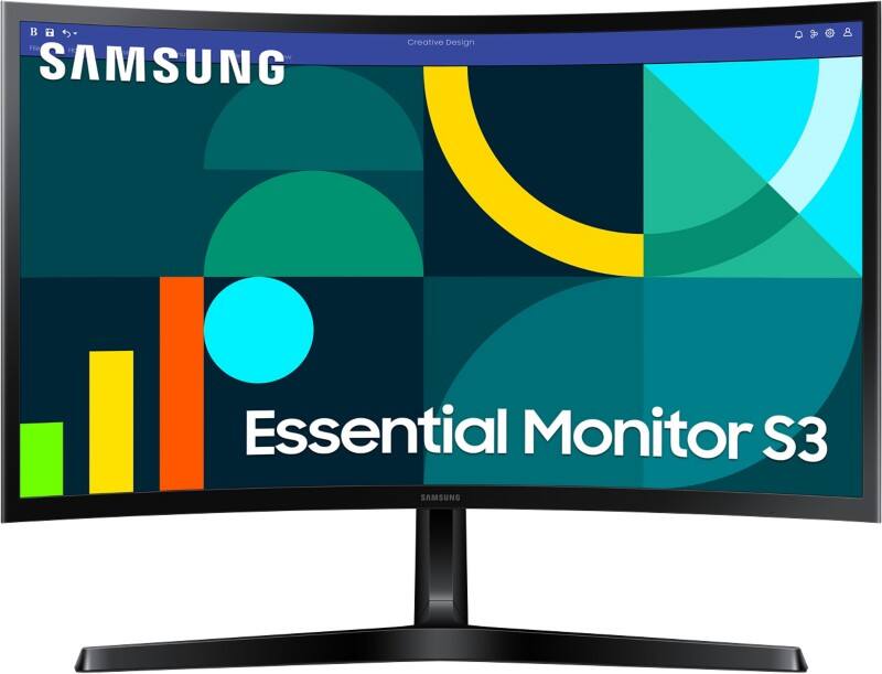Samsung Essential S36GD 24" Curved Monitor - Full HD - LED - VA - 4 ms - LS24D366GAUXXU