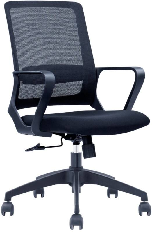Viking Sofi Office Chair Tilting Mechanism Mesh Fabric Fixed Armrests Height-Adjustable Seat Black 110 kg 585 x 445 mm