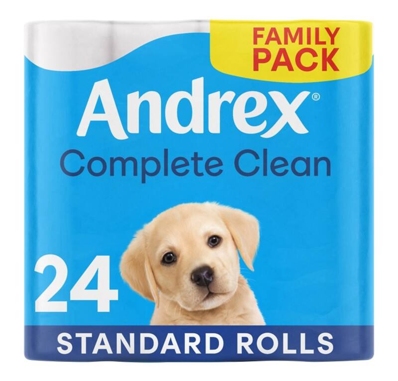 Andrex Complete Clean Toilet Paper 2 Ply 04480125 Pack of 24