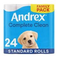 Andrex Complete Clean Toilet Paper 2 Ply 04480125 Pack of 24