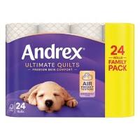 Andrex Ultimate Quilts Toilet Paper 3 Ply 04475901 Pack of 24