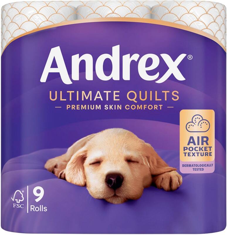Andrex Ultimate Quilts Toilet Paper 2 Ply 04978336 Pack of 36