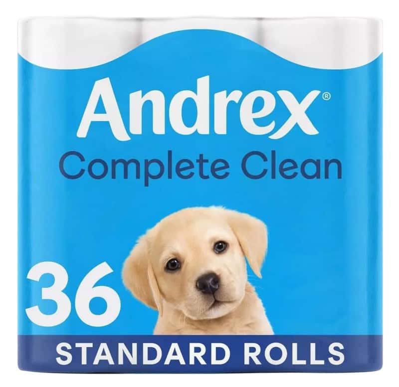Andrex Complete Clean Toilet Paper 3 Ply 04474132 Pack of 36