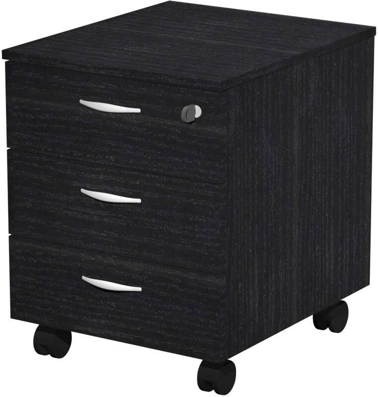 Pedestal 3 Drawers Lockable 410 x 500 x 522 mm Ash
