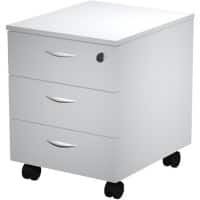 Pedestal 3 Drawers Lockable Grey 410 x 500 x 522 mm
