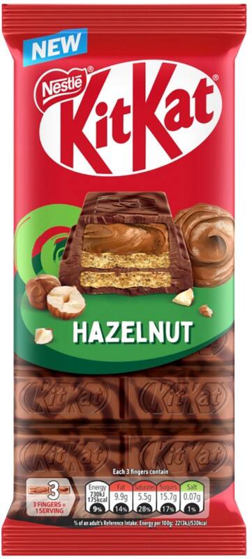 KitKat Hazelnut Chocolate Sharing Bar 99g