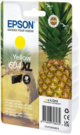 Epson 604XL Original Ink Cartridge C13T10H44010 Yellow