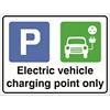 Stewart Superior Sign Electric Vehicle Charging Point Only Aluminium Composite 40 x 30 cm