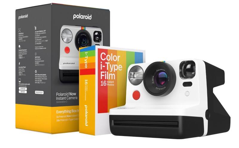 Polaroid Instant Camera Now Gen2 E-Box Black, White
