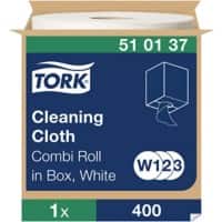 Tork W2 Premium Cleaning Cloth White 31.5 x 152 cm