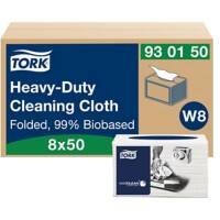 Tork W8 Premium Cleaning Cloth White 31.5 x 38.5 cm Pack of 8