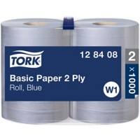 Tork W1 Universal Wiping Paper 2 Ply 1000 Sheets Pack of 2