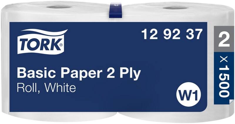 Tork W1 Universal Wiping Paper 2 Ply 1500 Sheets Pack of 2