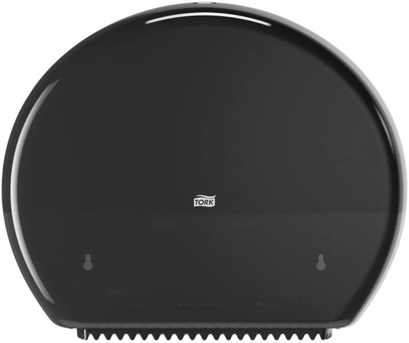 Tork Jumbo 554008 T1 Toilet Roll Dispenser Plastic Lockable Manual Black