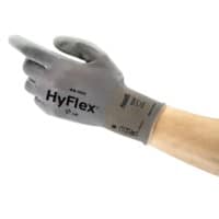 Ansell HyFlex Mechanical Protection Non-Disposable Handling Gloves Nylon, PU (Polyurethane) Size 9 Grey 12 Pairs of 2 Gloves