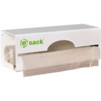 eSack Heavy Duty Bin Bags 90 L Transparent Pack of 50