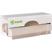 eSack Heavy Duty Bin Bags 90 L Transparent Pack of 50