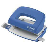 Leitz NeXXt Recycle Mini 2 Hole Punch 5010 CO2 Compensated 50% Recycled Plastic 10 Sheets Blue