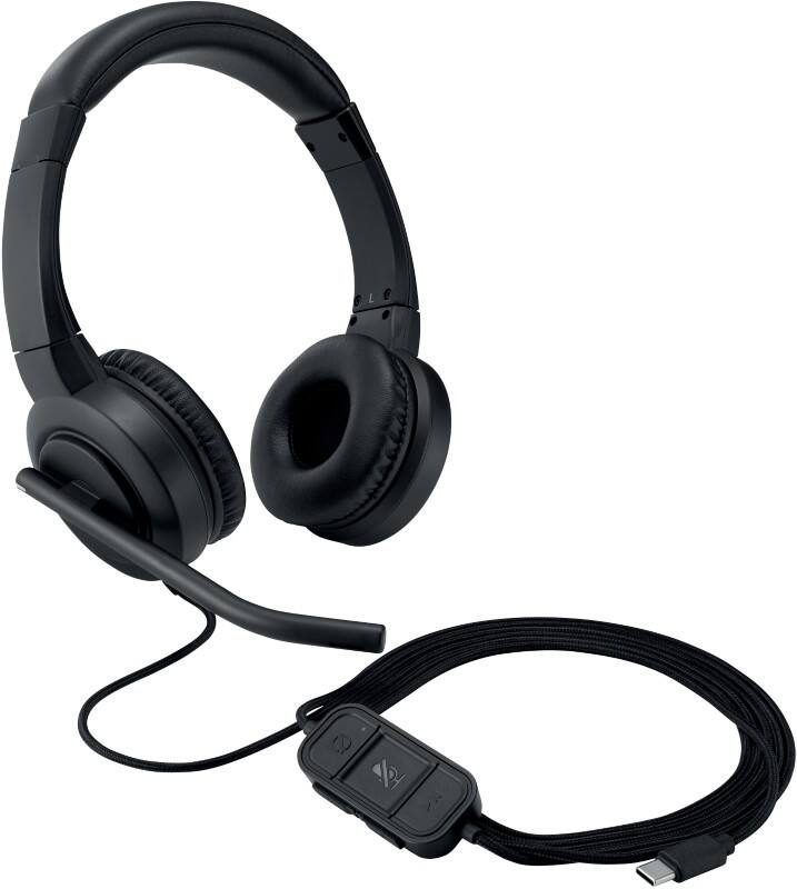 Kensington ProVC Wired Headset On-ear With microphone Stereo K83450WW Black