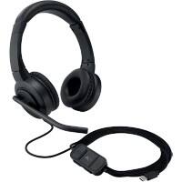 Kensington H1000 Wired Headset K83450WW On-Ear 1.8 m USB-C Cable Noise Cancelling Microphone Black