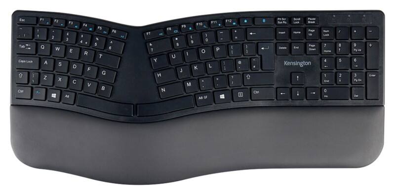 Kensington Pro Fit Ergo Wireless Full-Size Keyboard K75401UK QWERTY USB-A Receiver Black