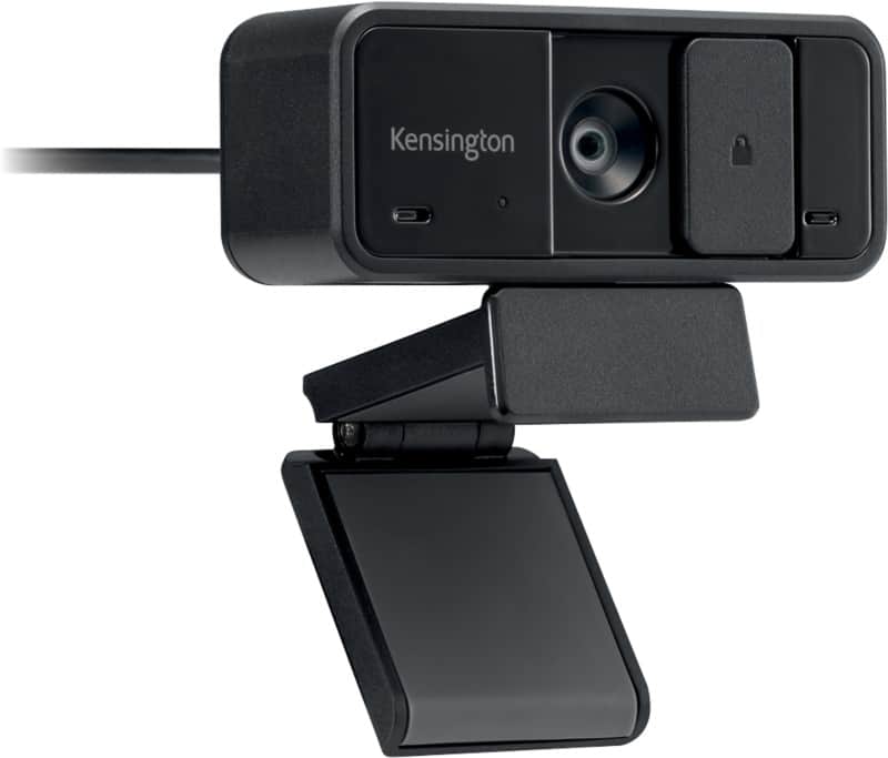Kensington W1050 1080p Fixed Focus Wide Angle Webcam K80251WW USB-A Cable Stereo Microphone Black
