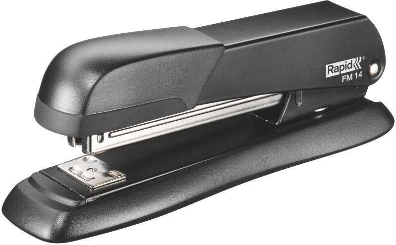 Rapid Desktop Stapler FM14 5000278 Full Strip Black 25 Sheets 24/6, 26/6 Metal