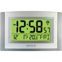 Acctim LCD Wall clock Black,Silver 24 cm x 3.5 cm x 16 cm