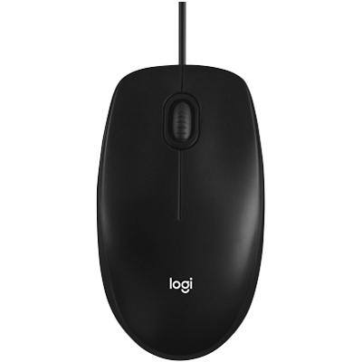 Logitech M100 Mouse Wired Black
