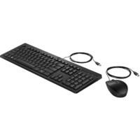 HP Keyboard and Mouse Set Wired QWERTY Black 225