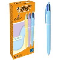 BIC 517320 Ballpoint Pen Assorted 1 mm Medium Refillable Pack of 12