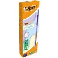 BIC Matic Mechanical Pencil Pastel Assorted HB Graphite B12 Pack of 12