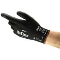 Ansell HyFlex Mechanical Protection Gloves PU (Polyurethane) Size 6 Black 12 Pairs
