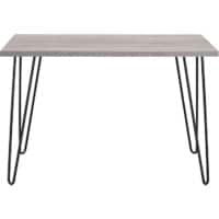 DOREL HOME Owen Retro Home Office Desk Oak 4 Metal legs 1,016 (W) x 483 (D) x 660 (H) mm Wood